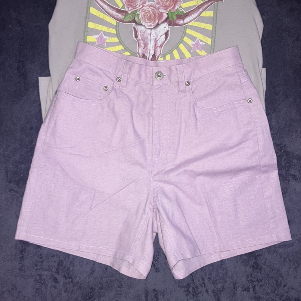 Liz Claiborne LIZWEAR High Waisted Ladies Pink Shorts EUC Sz 4